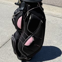 GOLF BAG Women’s Ladies BAG BOY SWIVEL SYSTEM Cart Bag 14 way top NICE