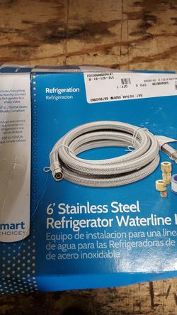 6' Stainless Steel Refrigerator Waterline Kit