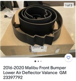 2016 - 2020 Malibu Front Lower Deflector (contact info removed)2