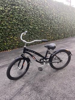 Kids black beach cruiser,  20” tires