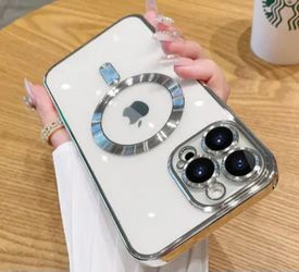 Silver MagSafe iPhone Case 16 Pro Max