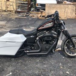 Harley Davidson Sportster 883 / Dyna / Sportster Extended Stretch Saddlebags