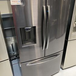 Samsung Black Stainless Steel 3-Door French Door Refrigerator 