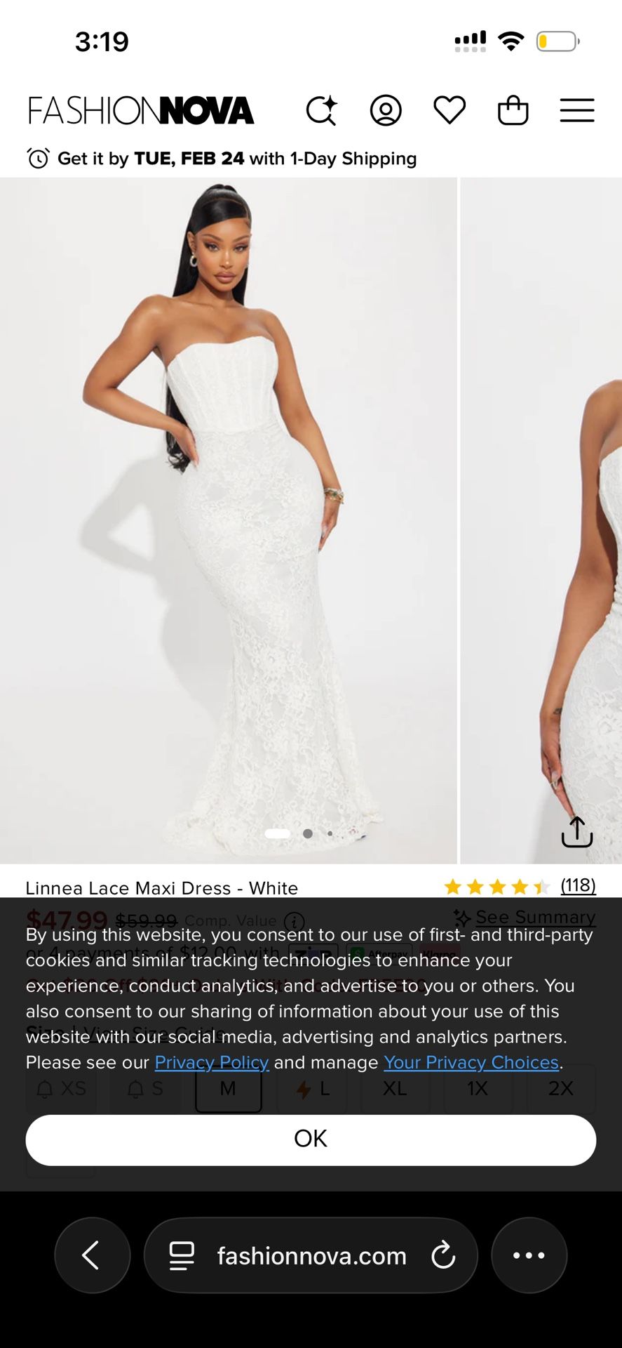 Fashion Nova White Corset Dress