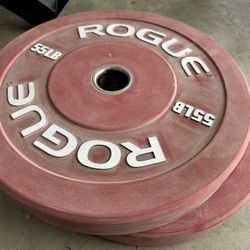Rogue 55 Lb Bumper Plates