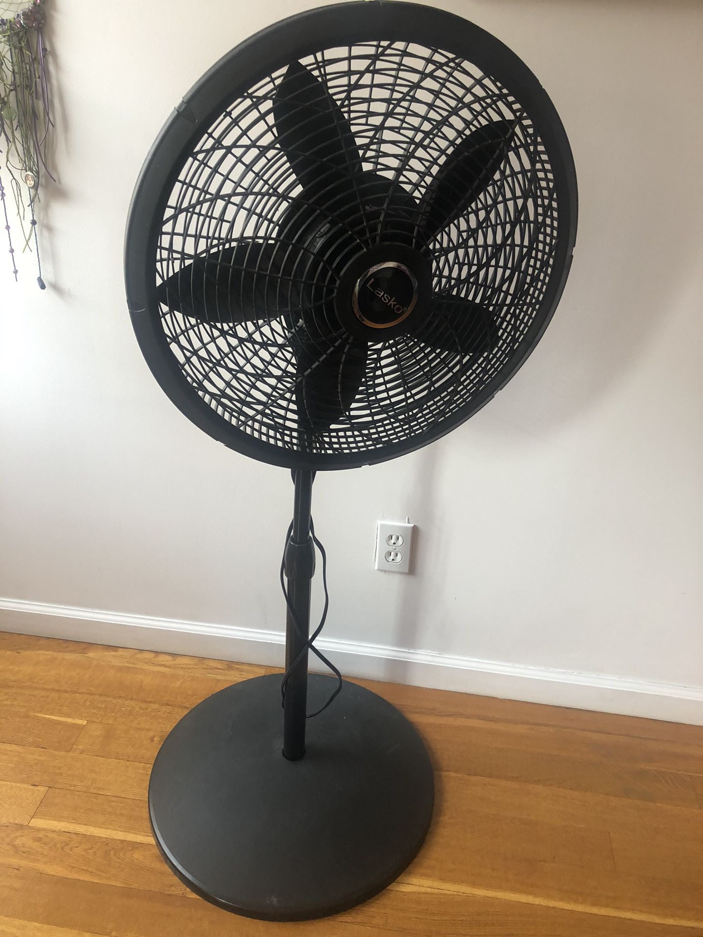 Standing oscillating fan