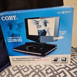 Coby V.ZON 8.5" Wide Screen. TFT Portable DVD/CD/MP3 player With Swivel Screen