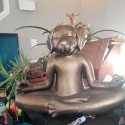 Yoga Dog Statue