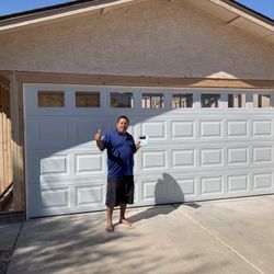  RAISED PANELS WITH WINDOWS GARAGE DOOR! 