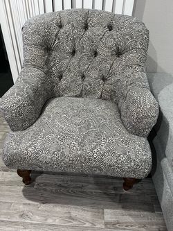 Sofa parsley print blue and beige