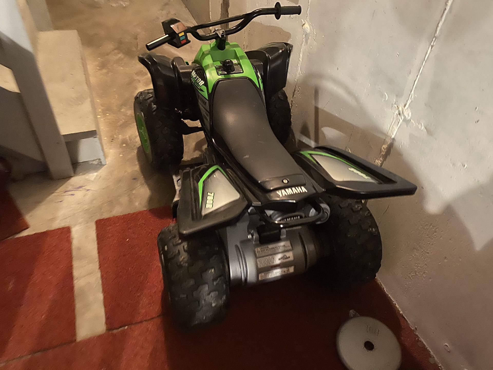 4 wheeler only rode 2 times still in perfect condition everything works still has charger for battery.. son just is not into that type of stuff.. sel