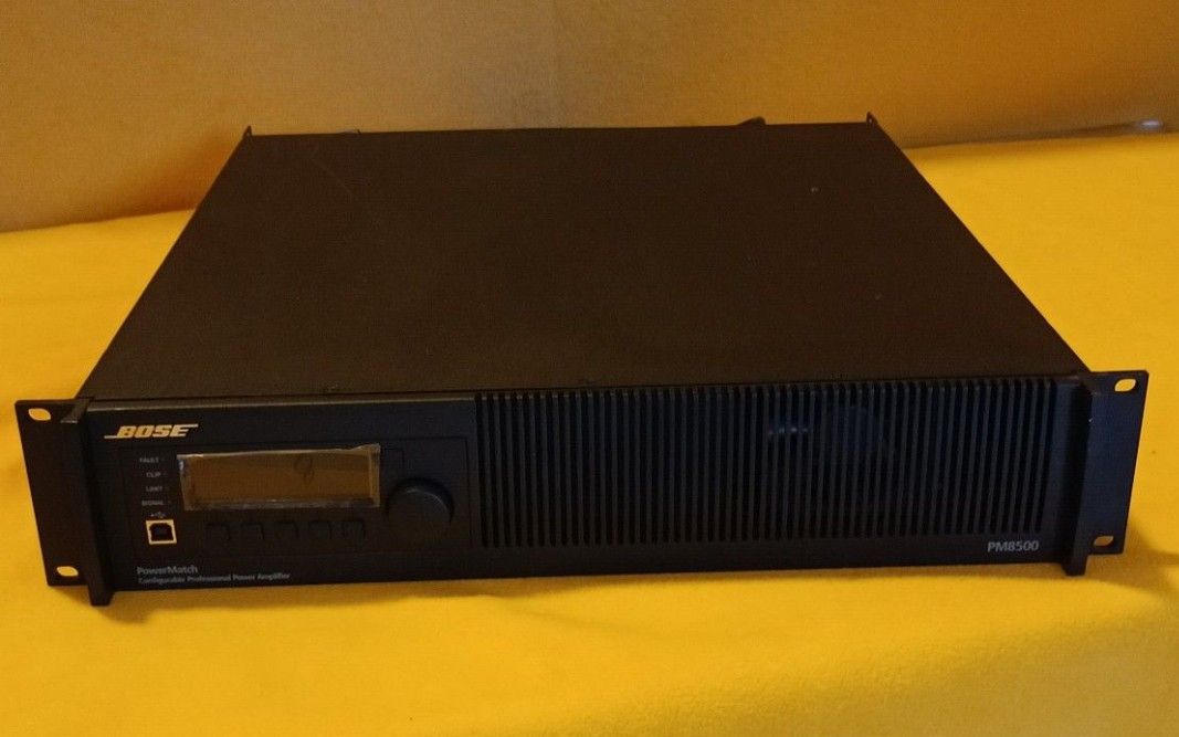 Bose PowerMatch PM8500N Professional Amplifier  With Dante Card