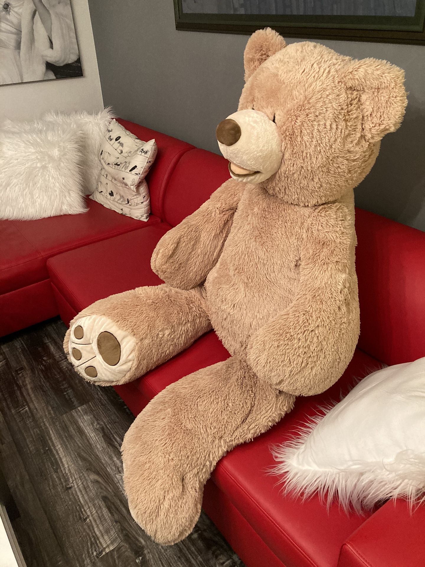 Giant teddy bear 57” tall