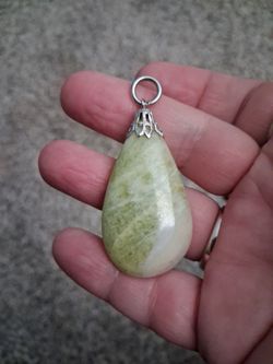 Jadite Gemstone Tear Drop