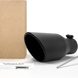2.5” Inlet Exhaust Tip, 4” Outlet 9” Length Stainless Steel Black
2.5 inch Inlet 4" Outlet 9" Overall Length Exhaust Tailpipe with Black Powder(801)