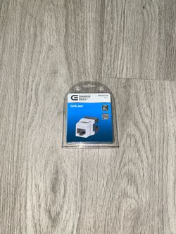 Commercial Electric CAT6 Keystone Jack White