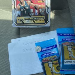 Panini Prizm Mega Box Basketball 2021 & Nba Hoops Cellos