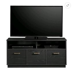 Modern black TV stand