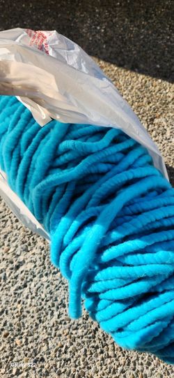 Large spool of wool