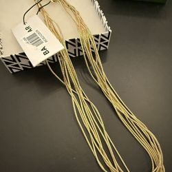 New gold tone chain necklace