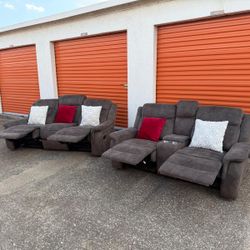 Set Reclinable Sofás Precio Firme No Delivery 