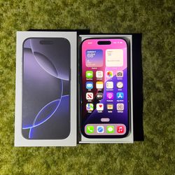 iPhone 16 Pro | 128GB | Black Titanium | Factory Unlocked