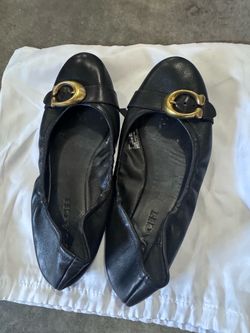 Coach brand - black flat- sz 8