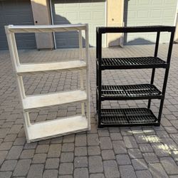 2 Plastic Grave Storage Racks 