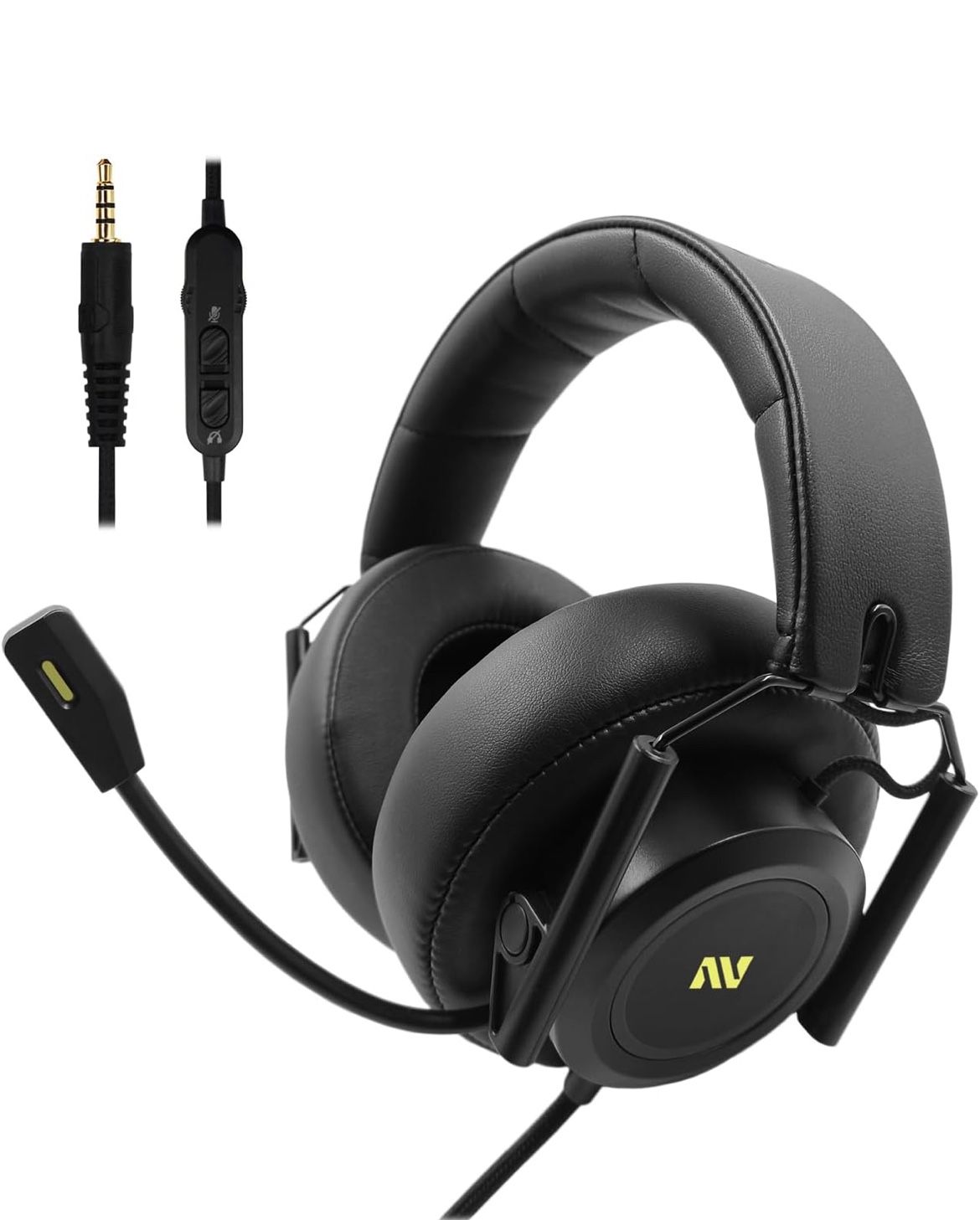 M21 Wired Gaming Headset with Microphone Soft Memory Foam Portable Headphones