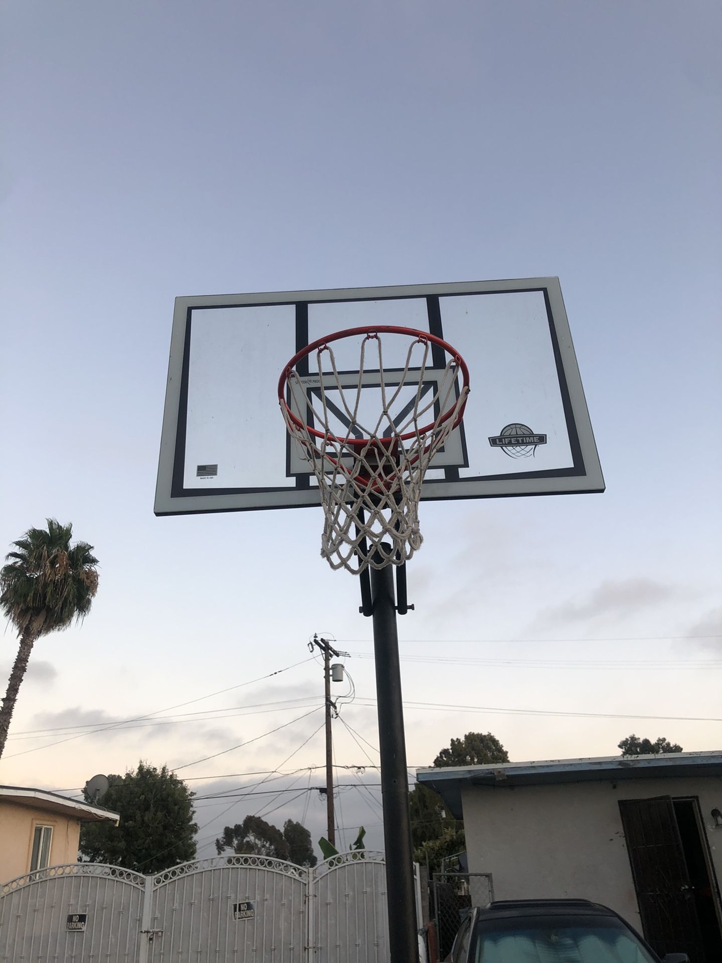 Life time basketball hoop had it for a year