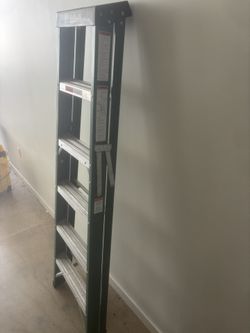 FRANKLIN 6 ft., Type II, 225 lb. Fiberglass Stepladder (RETAIL 90$)