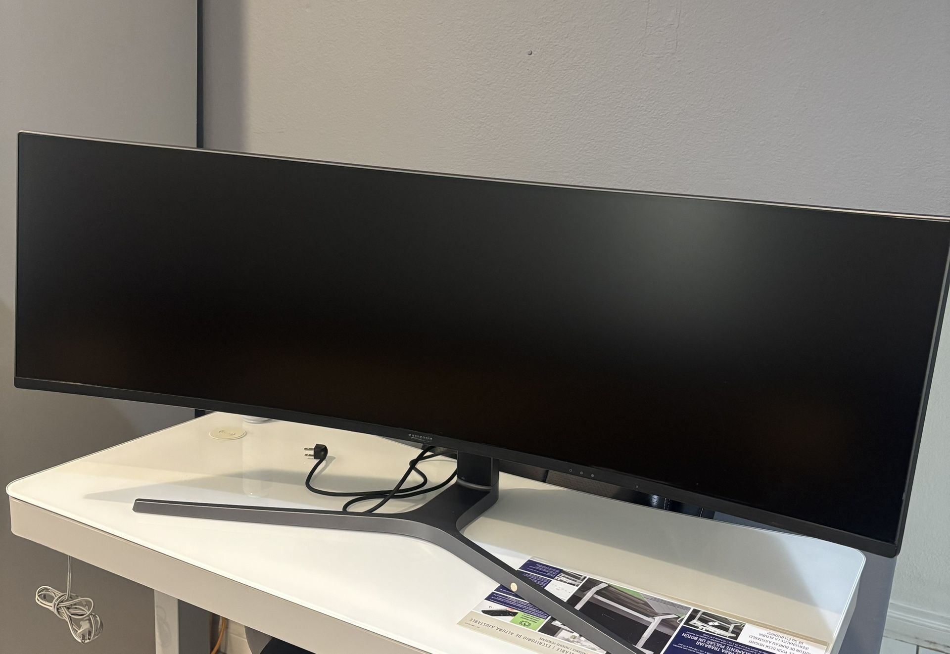 Used SAMSUNG 49-Inch CHG90 144Hz Curved Gaming Monitor (LC49HG90DMNXZA) - Computer Monitor, 3840 x 1080p Resolution, 1ms Respon