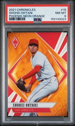 2021 Chronicles Shohei Ohtani Phoenix Neon Orange PSA 8 /17