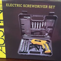 Electric screwdriver set by Austin tools