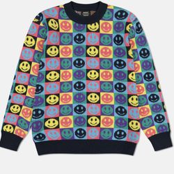 WESC Unisex Luxe Smiley Face Sweater