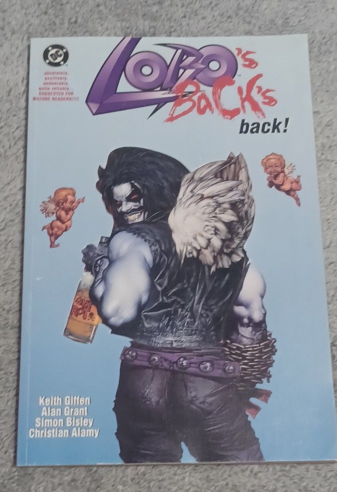 Lobo's Back Paperback Comic DC Comics 1st Print Issue 1 Die Cut Cover