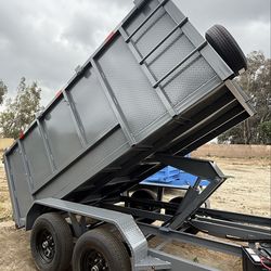 New 12ft Long SCISSOR LIFT Hydraulic Dump Trailer 💪🏻