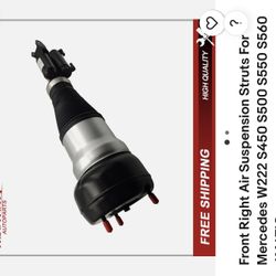 Front Right Air Suspension Strut For Mercedes W222 S450 S500 S550. Model Years 2013-2017
