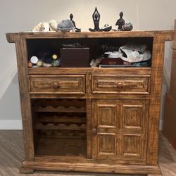 Dresser/bar With Wine Rack And Storage 