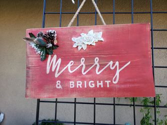 Vintage farmhouse Christmas sign