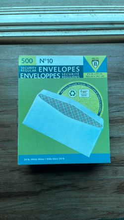 Nobility By National Envelopes 4 1/8 in x 9 1/2 in White Wove Box Of Envelopes
