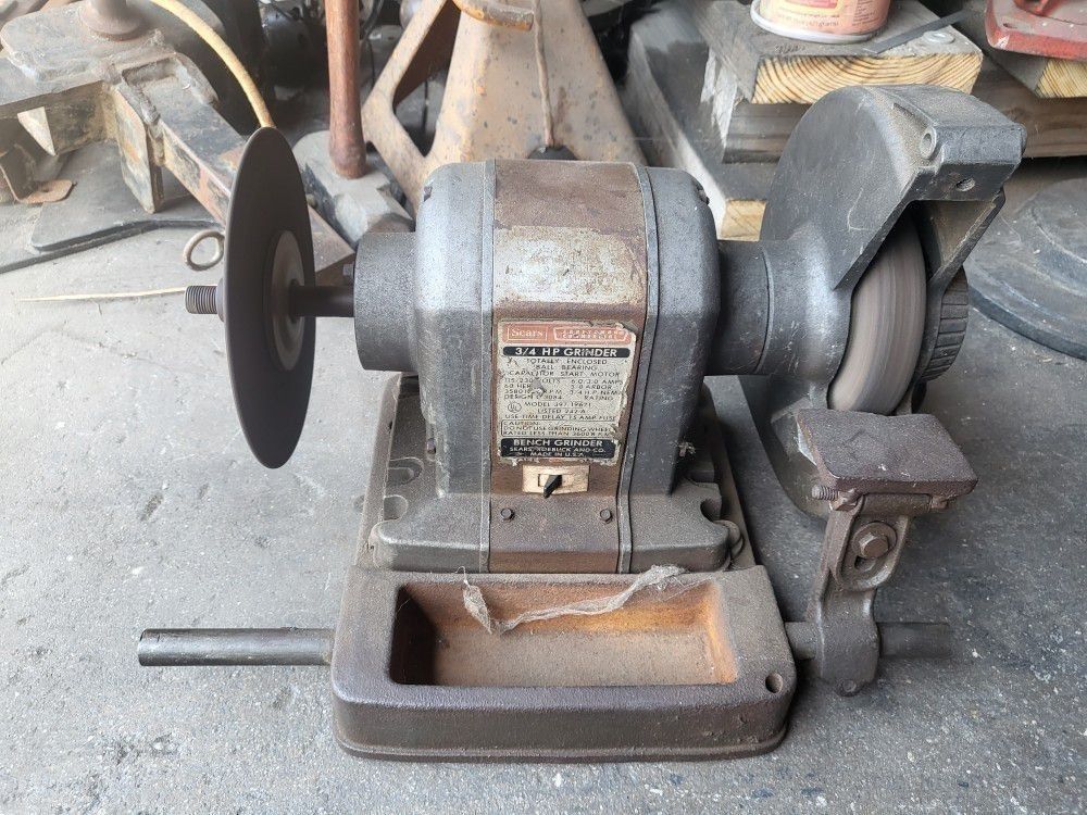 Sears Craftsman Commercial 3/4 HP 110V Metal Wood Steel Tool Tools