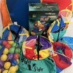 Hide n Side Play Tunnel come with balls 