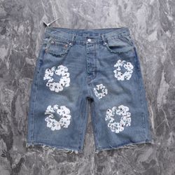 Levi X Denim Tears jorts with studs