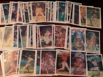 1986 Triple Action Sportflics baseball trading cards. 80 cards. 
Excellent condition. Smoke-Free home. Kirk Gibson, Dwight Evans, Julio Franco, Jose C