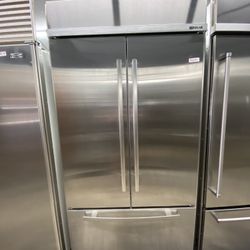 Jenn Air French Door Built In 42” Wide Refrigerator 