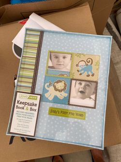 Baby boy keepsake box - new