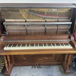 1900 Ludwig And Co Upright Grand Piano