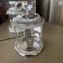 Glam Cotton Ball, Swab & Q-Tip Jar