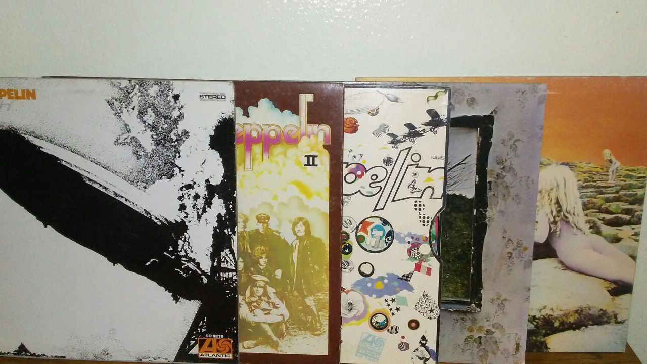 Led zeppelin 1 to 5 vinyl records original